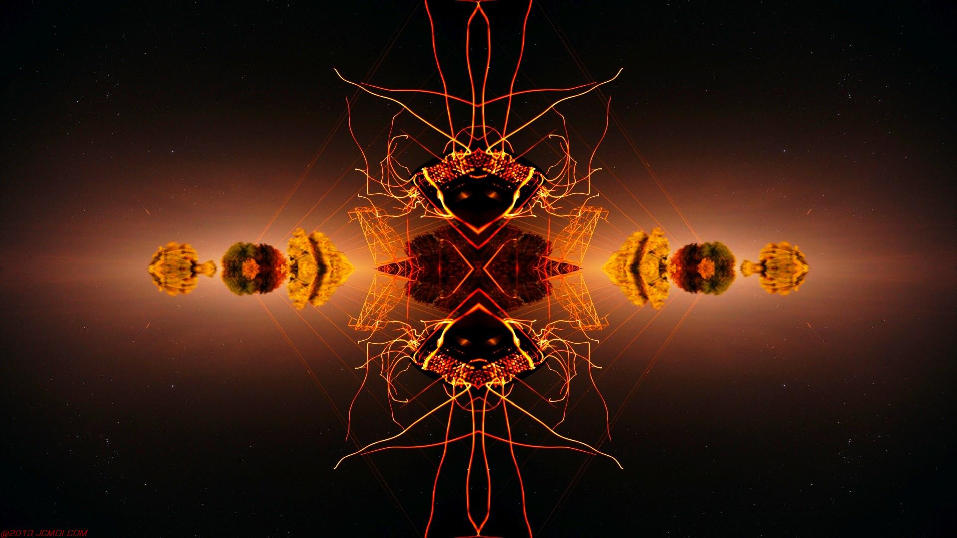 Chimney Sparks Abstract Artwork Timelapse Still Images